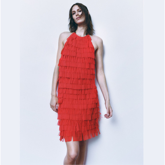 ZARA Halter Neck Short Dress NWT - Picture 14 of 16